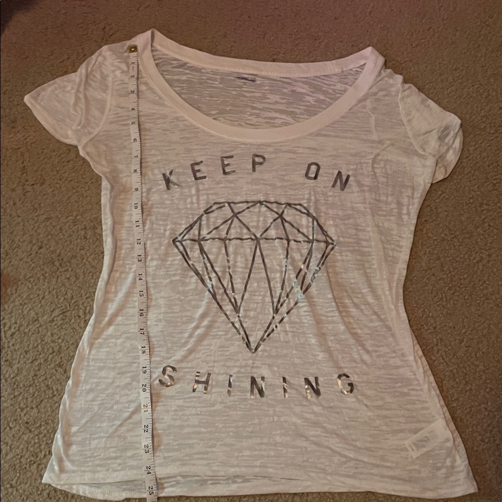 White Sheer Graphic Tee